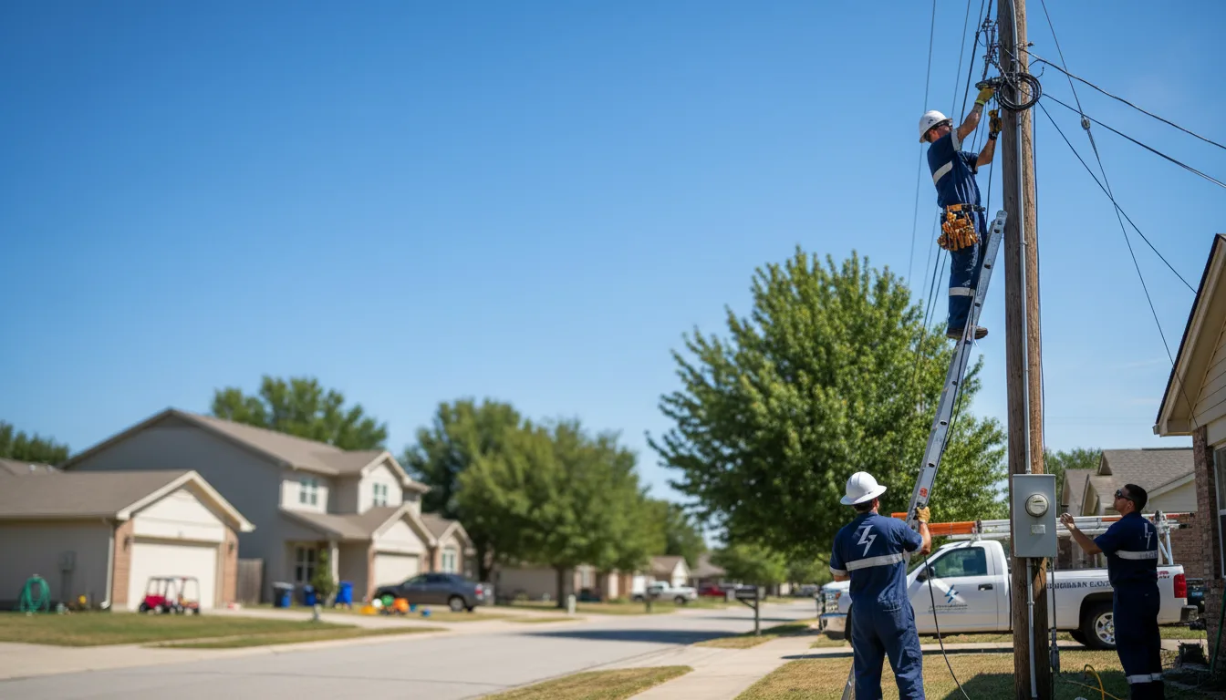 Residential electrician providing installation services in Mayflower, AR